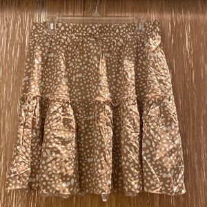 Women's Summer Cute High Waist Ruffle Skirt Floral Print Swing Beach Mini Skirt